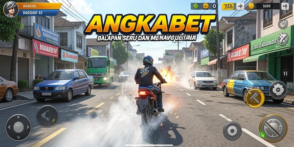 Gameplay balapan yang seru dan menantang dalam ANGKABET.
