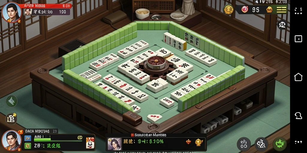 Tampilan gameplay menarik dari API288 dengan grafik Mahjong yang menawan.