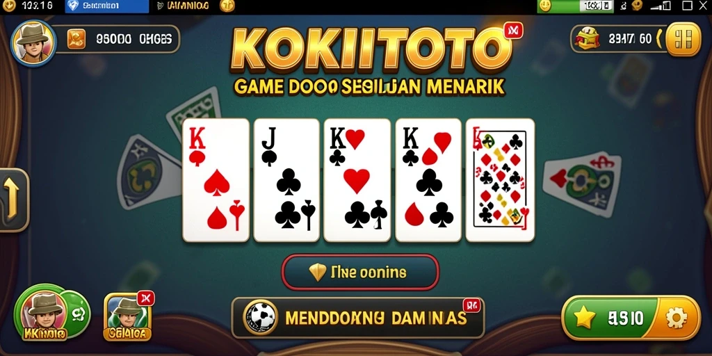 Tampilan screenshot KOKITOTO yang menunjukkan gameplay menegangkan.