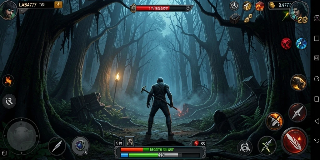 Gameplay menegangkan di LABA777 dengan suasana horror yang kental.