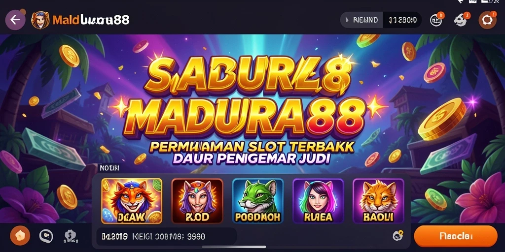 Screenshot gameplay <strong>MADURA88</strong> menampilkan keseruan bermain slot yang mengasyikkan.