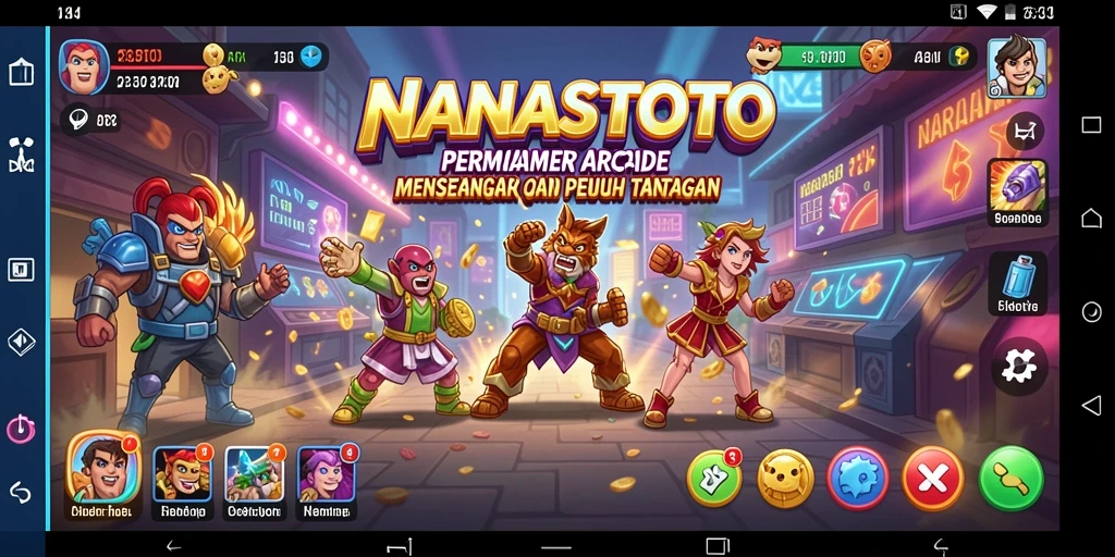 Screenshot gameplay <strong>NANASTOTO</strong> yang menampilkan aksi seru permainan Arcade.