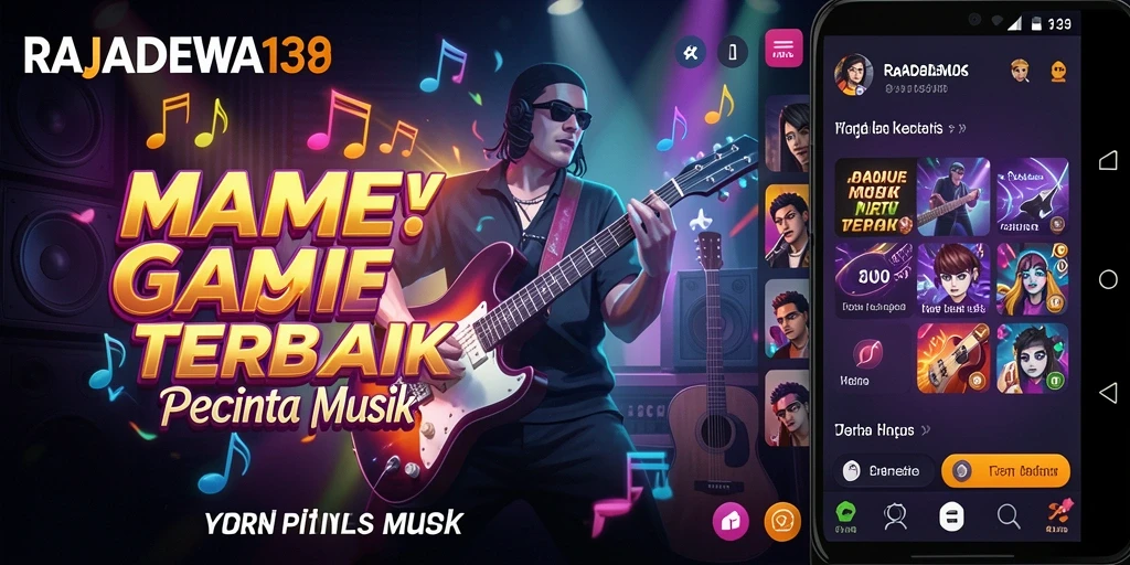 Tampilan gamplay dari RAJADEWA138 dengan berbagai tantangan musik.