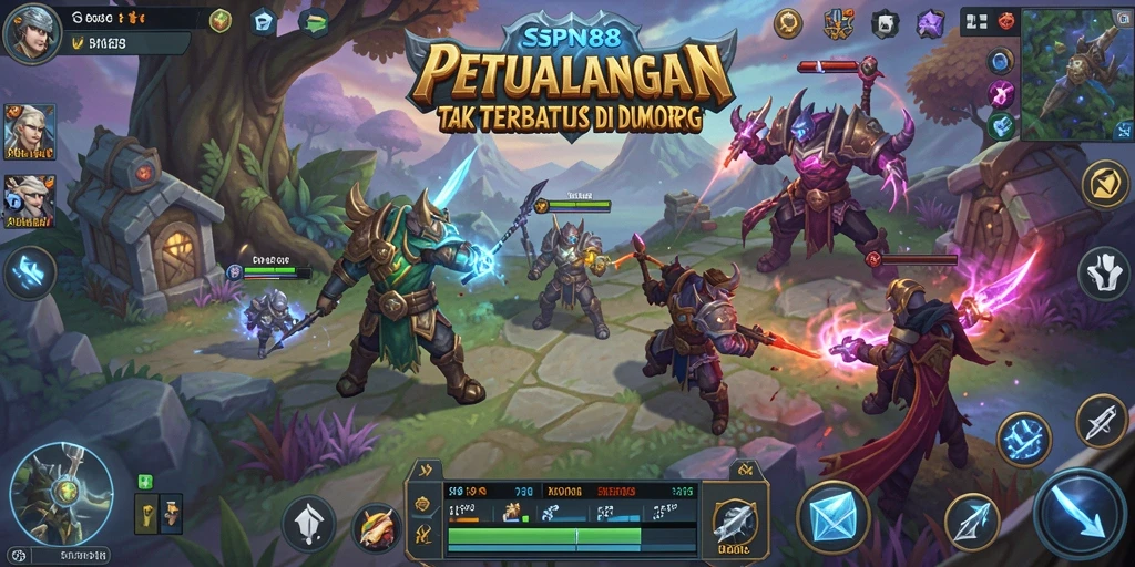 Tampilan gameplay SPN88 yang menakjubkan saat menjelajahi dunia MMORPG.