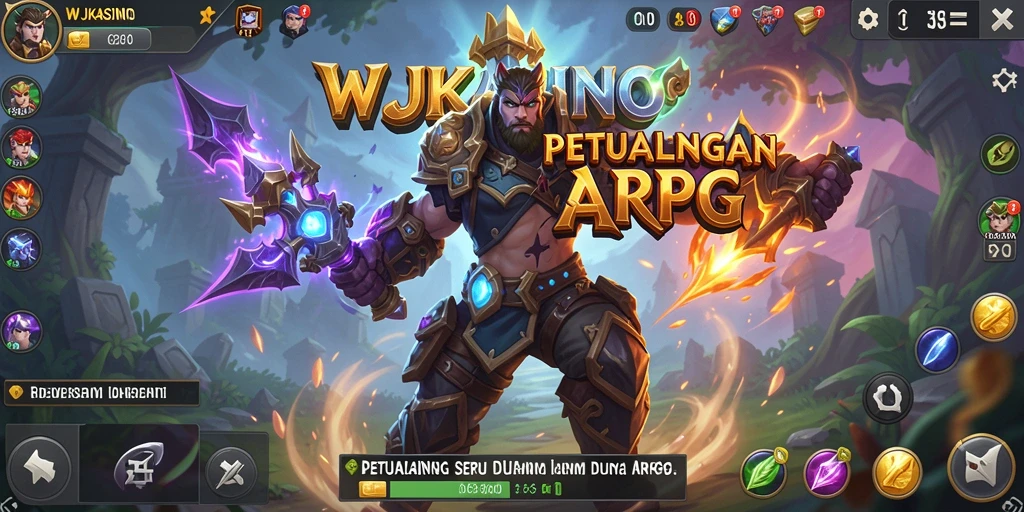 Screenshot gameplay WJKASINO dengan aksi pertarungan seru.